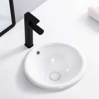 Bathroom oval shape porcelain cabinet basins luxury sanitary items  white ceramic above counter basin